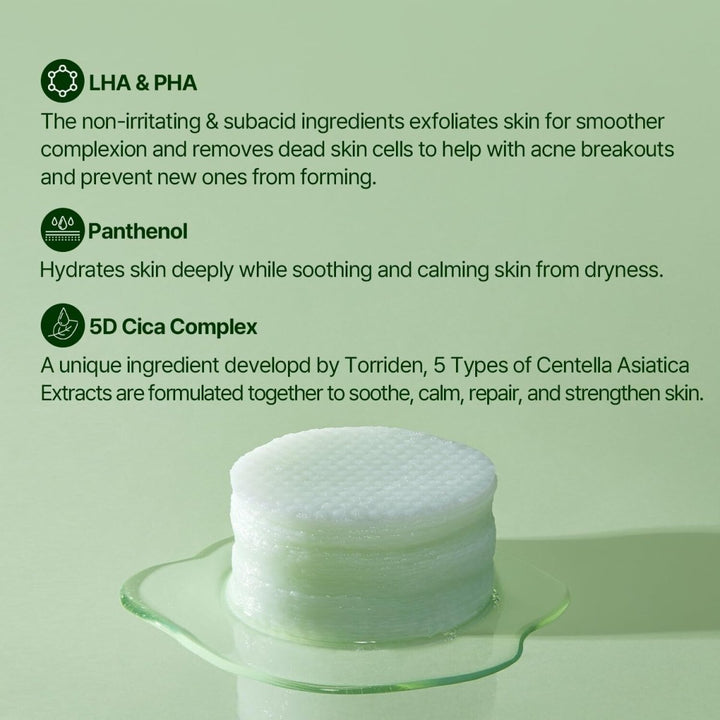 TORRIDEN Balanceful Cica Toner Pad 60 Pads Health & Beauty oceanbuy.ca markham toronto free ship USA asian korean skincare