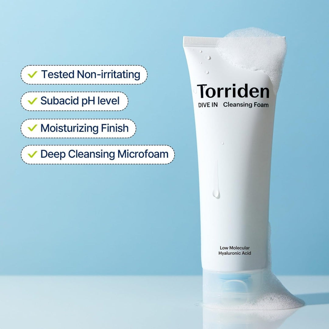 TORRIDEN DIVE - IN Low Molecular Hyaluronic Acid Cleansing Foam 150ml Health & Beauty oceanbuy beauty markham toronto free ship USA asian korean skincare