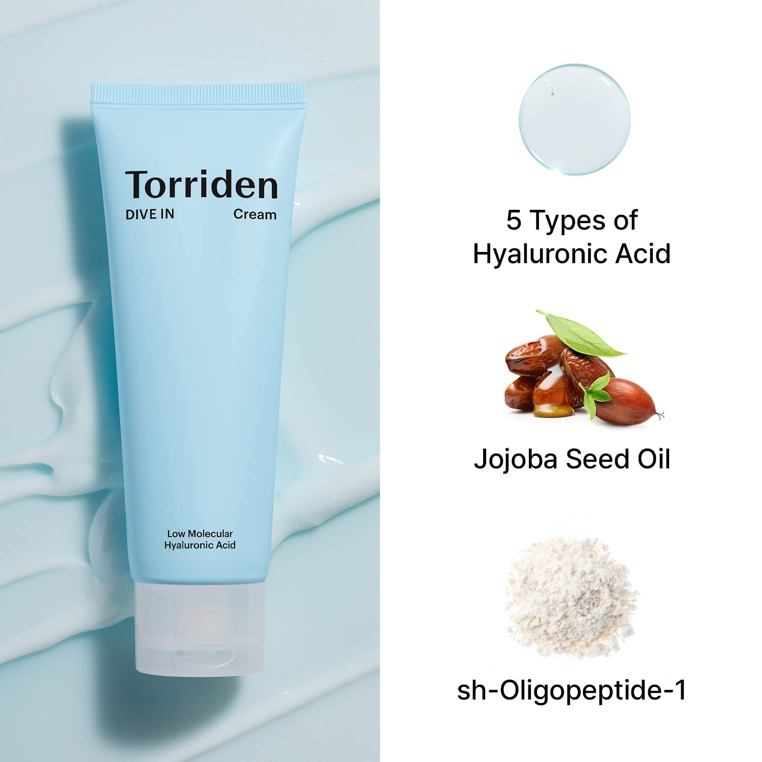 TORRIDEN DIVE - IN Low Molecular Hyaluronic Acid Cream 80ml Health & Beauty oceanbuy.ca markham toronto free ship USA asian korean skincare