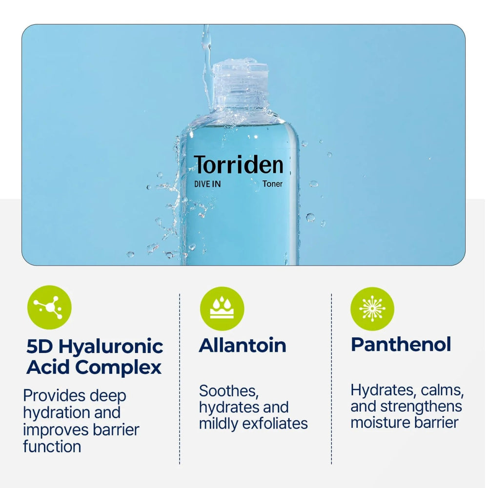TORRIDEN DIVE - IN Low Molecule Hyaluronic Acid Toner 300ml Health & Beauty oceanbuy beauty markham toronto free ship USA asian korean skincare