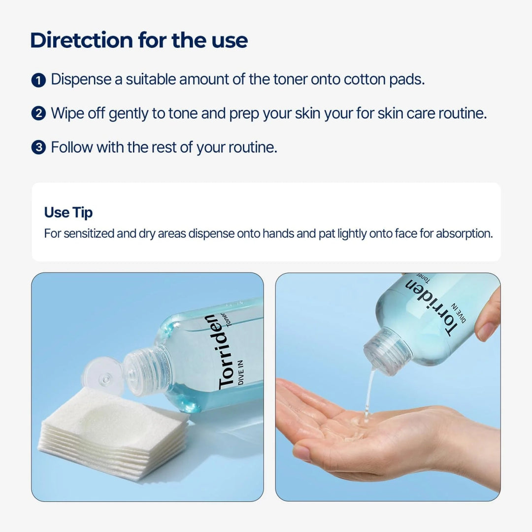 TORRIDEN DIVE - IN Low Molecule Hyaluronic Acid Toner 300ml Health & Beauty oceanbuy beauty markham toronto free ship USA asian korean skincare