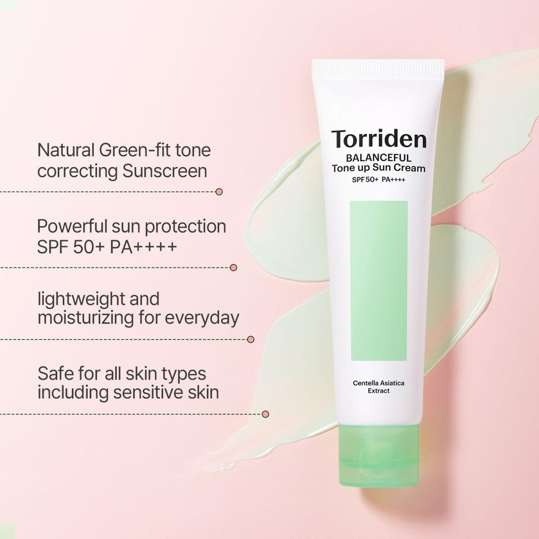 TORRDIEN Balanceful Cica Tone Up Sun Cream SPF50+ PA++++ 60ml Health & Beauty