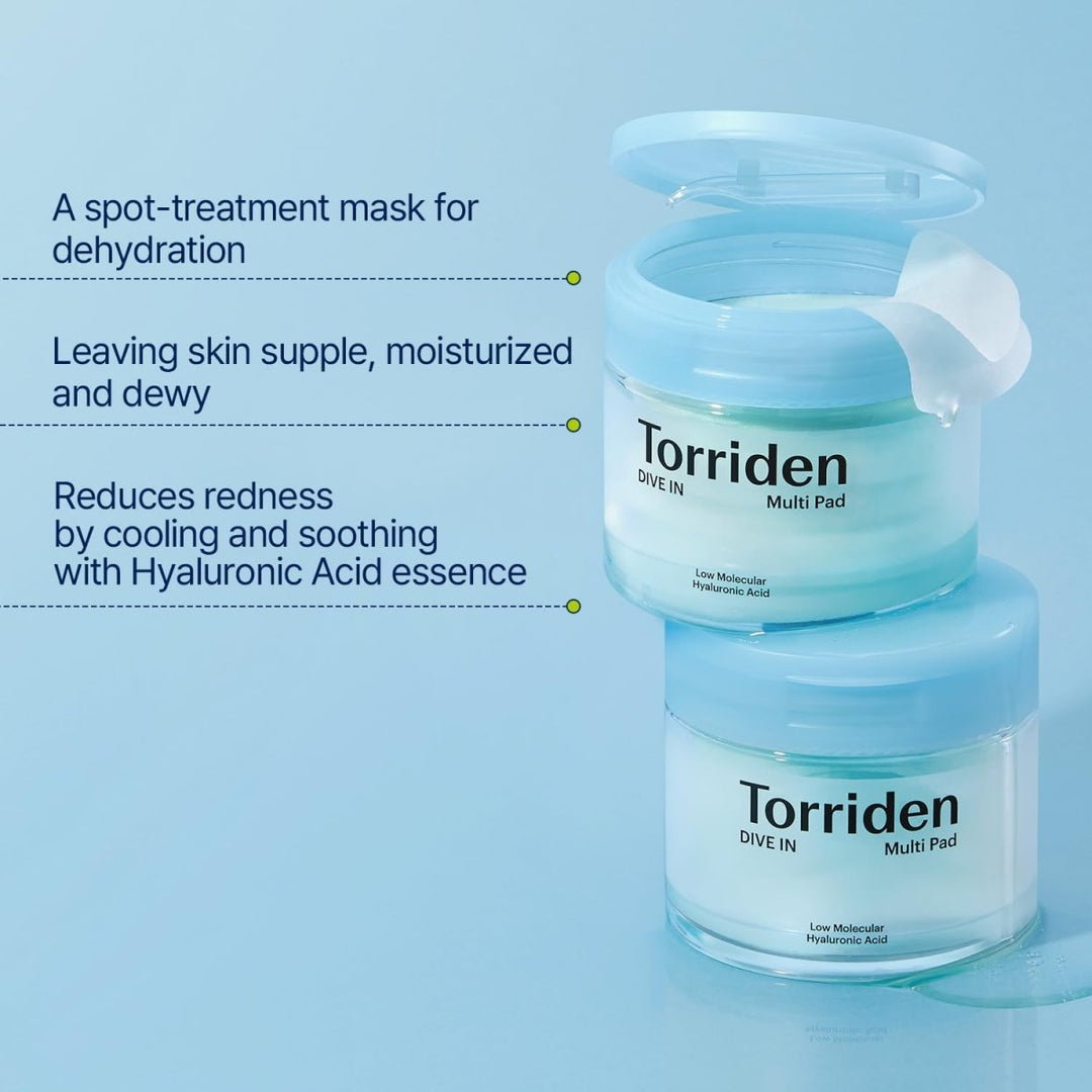 TORRIDEN DIVE - IN Low Molecule Hyaluronic Acid Multi Pad 80 Pads Health & Beauty