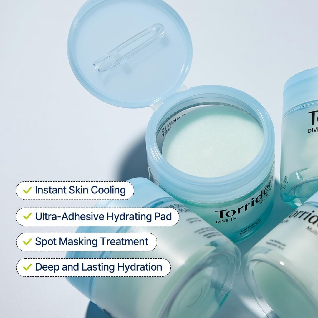 TORRIDEN DIVE - IN Low Molecule Hyaluronic Acid Multi Pad 80 Pads Health & Beauty