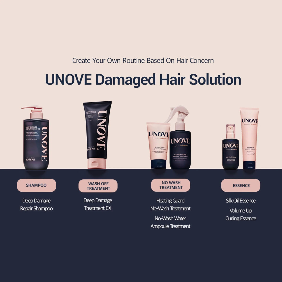 UNOVE Deep Damage Repair Shampoo 500ml Hair Care oceanbuy beauty markham toronto free ship USA asian korean skincare