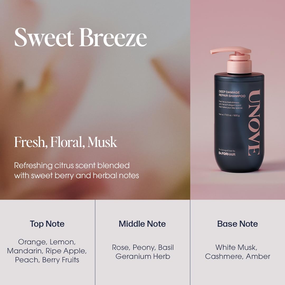 UNOVE Deep Damage Repair Shampoo 500ml – Korean Hair Repair