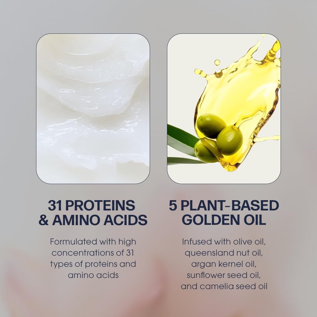 UNOVE Hair Treatment with protein, amino acids, ceramide, and natural oils for repair