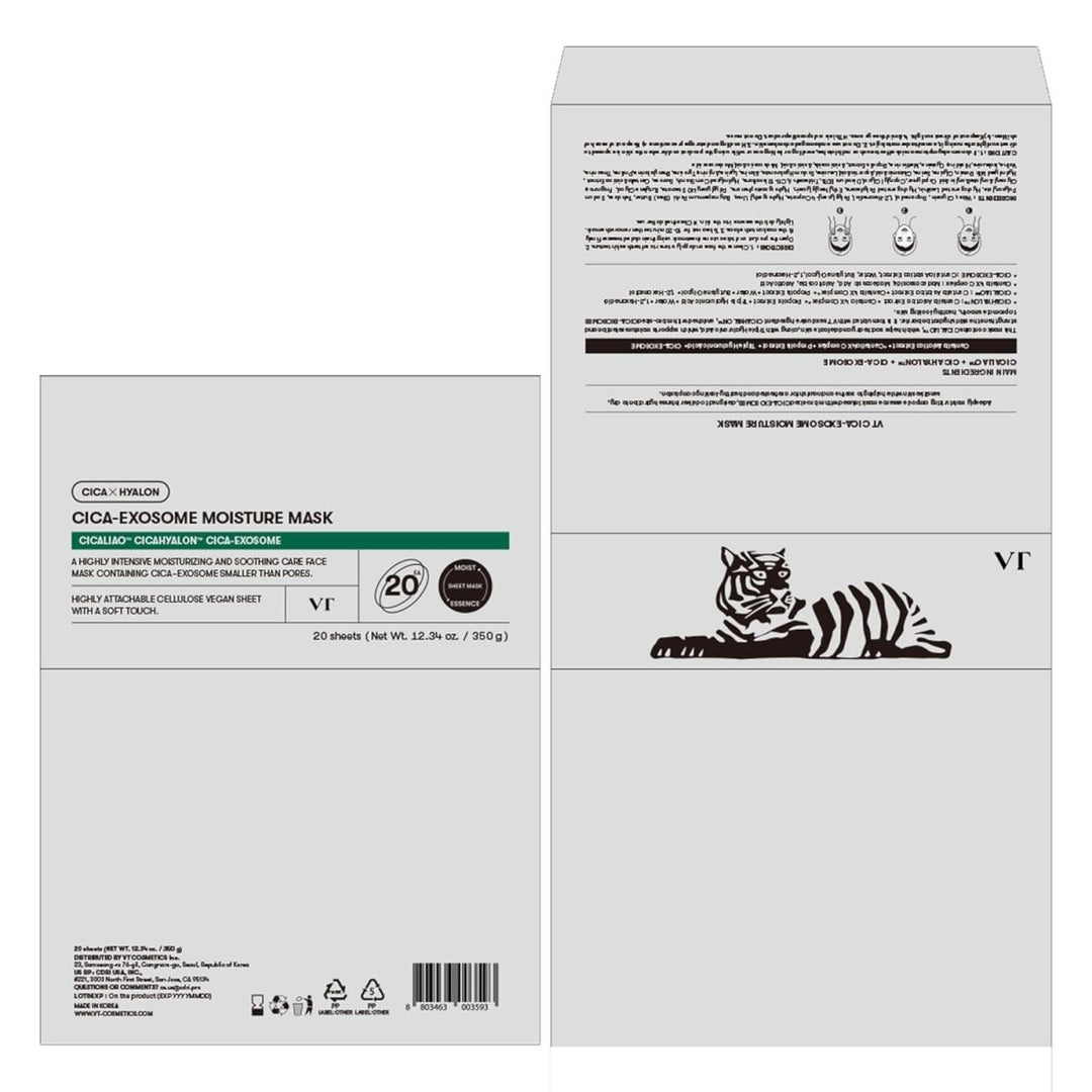 VT Cica Exosome Moisture Mask 20 Sheets Health & Beauty 7