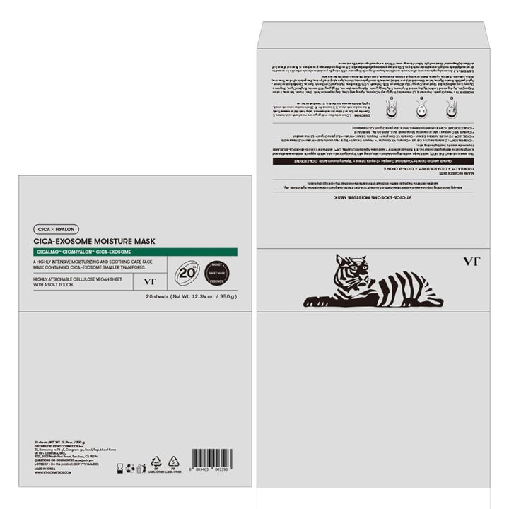 VT Cica Exosome Moisture Mask 20 Sheets Health & Beauty 7