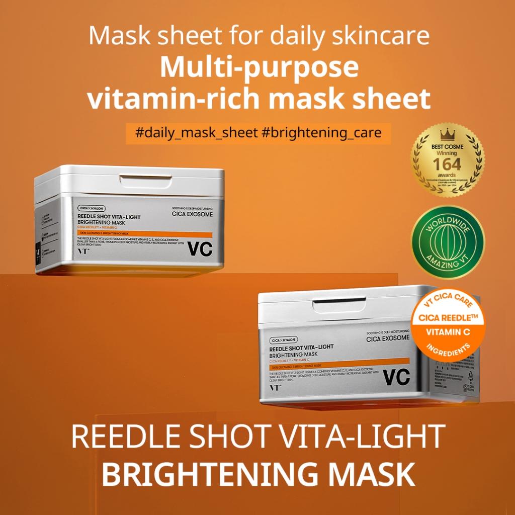 VT Reedle Shot Vita - light Brightening Mask 30 Sheets Health & Beauty 3