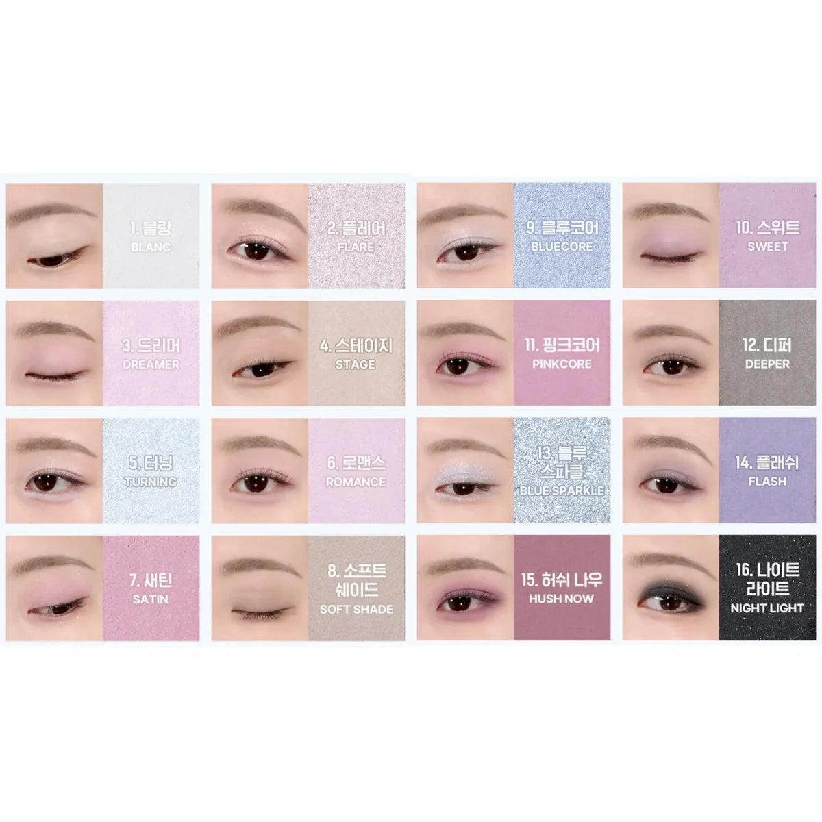 WAKEMAKE Soft Blurring Eye Palette 14g - 13 Bluecore Blurring Health & Beauty oceanbuy.ca markham toronto free ship USA asian korean skincare