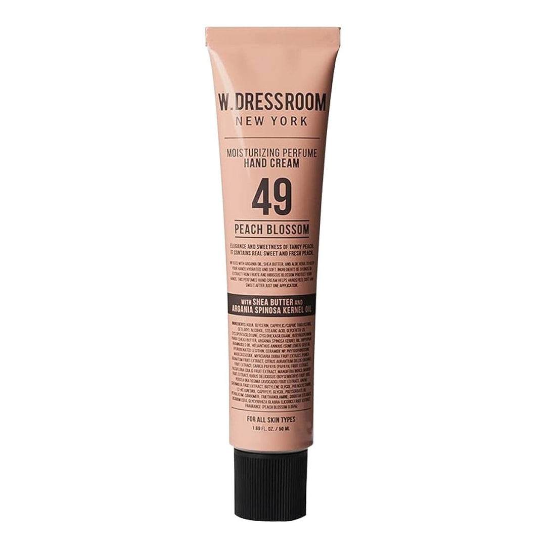 W.DRESSROOM Moisturizing Perfume Hand Cream 50ml - No.49 Peach Blossom Health & Beauty Kbeauty markham toronto free ship USA asian korean