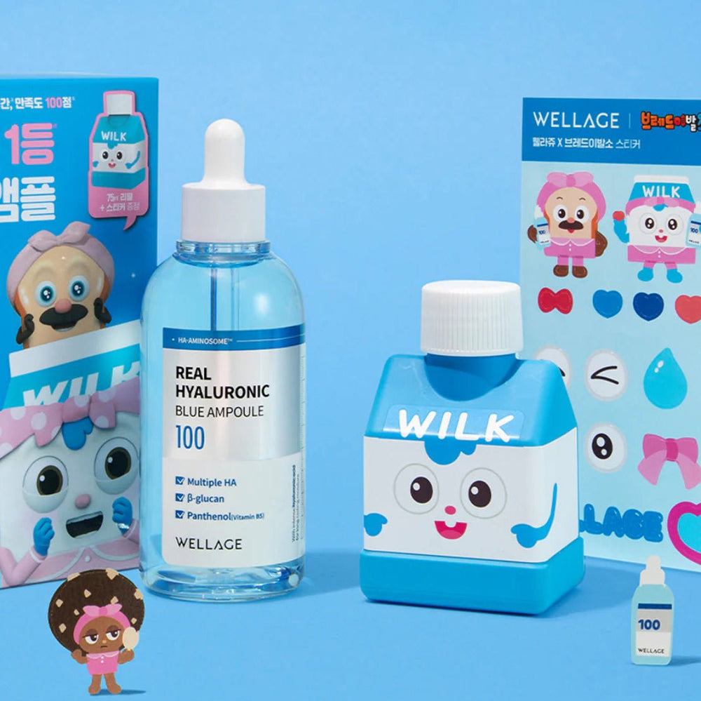 WELLAGE Real Hyaluronic Blue Ampoule Special Set 100ml+75ml Health & Beauty 2