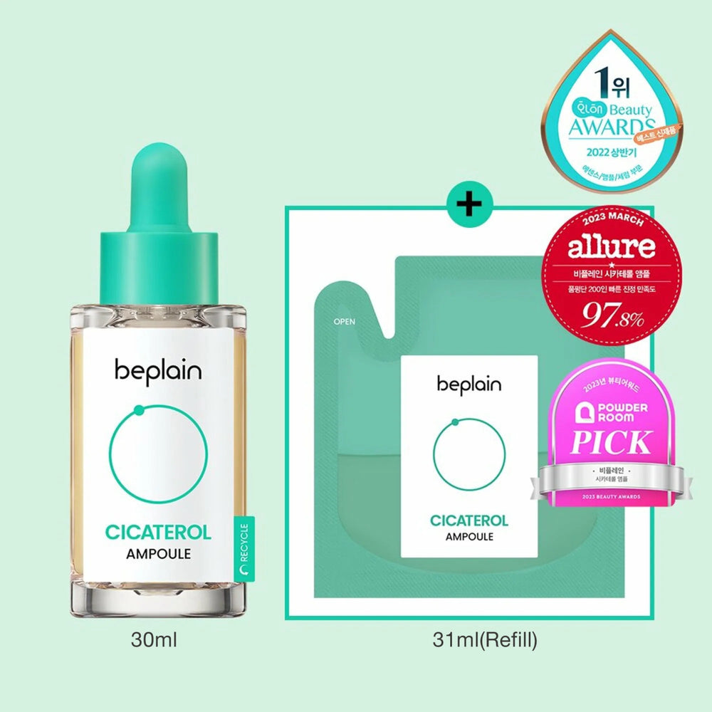 BEPLAIN Cicaterol Ampoule 30ml+31ml Refill Set Health & Beauty oceanbuy.ca markham toronto free ship USA asian korean skincare