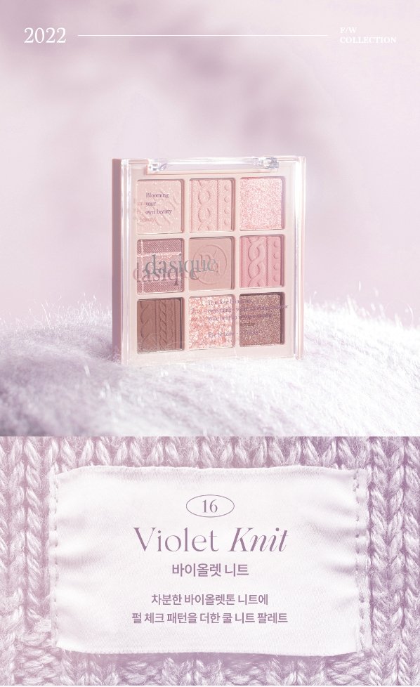 DASIQUE Shadow Palette - #16 Violet Knit Health & Beauty oceanbuy.ca markham toronto free ship USA asian korean skincare