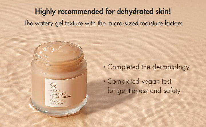 DR. CEURACLE Vegan Kombucha Tea Gel Cream 75g Health & Beauty oceanbuy.ca markham toronto free ship USA asian korean skincare