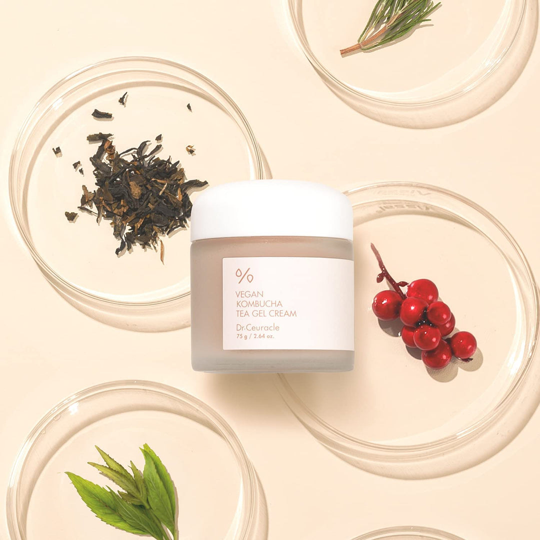 DR. CEURACLE Vegan Kombucha Tea Gel Cream 75g Health & Beauty oceanbuy.ca markham toronto free ship USA asian korean skincare