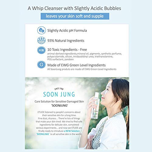 ETUDE HOUSE Soon Jung pH 6.5 Whip Cleanser 150ml Health & Beauty oceanbuy.ca markham toronto free ship USA asian korean skincare
