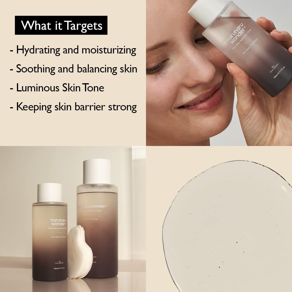 HARUHARU WONDER Black Rice Hyaluronic Toner 150ml Health & Beauty oceanbuy.ca markham toronto free ship USA asian korean skincare