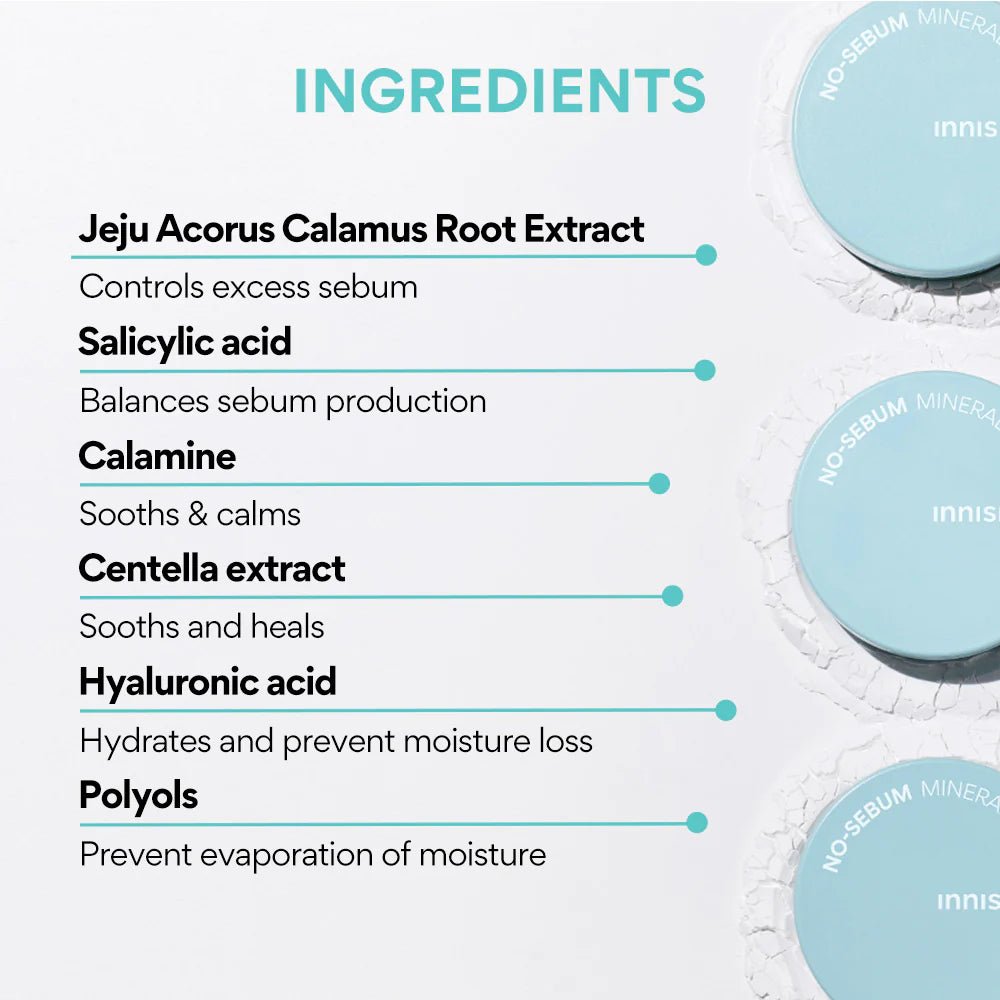 INNISFREE No - Sebum Mineral Powder 5g NEW PACKAGE Health & Beauty oceanbuy.ca markham toronto free ship USA asian korean skincare