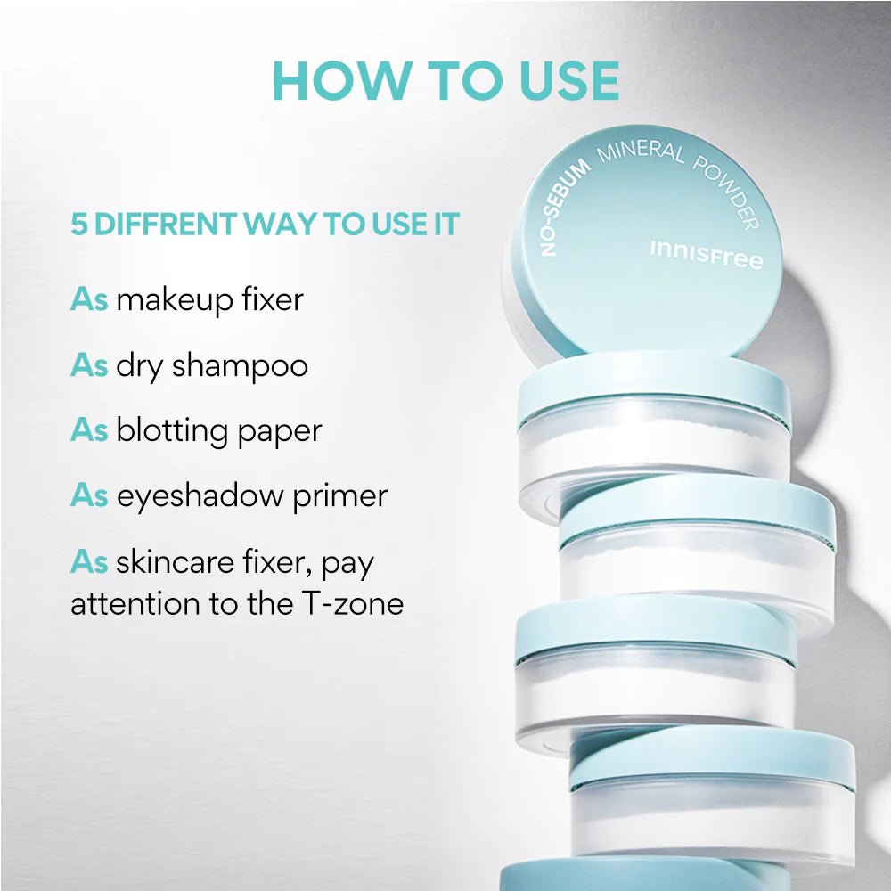 INNISFREE No - Sebum Mineral Powder 5g NEW PACKAGE Health & Beauty oceanbuy.ca markham toronto free ship USA asian korean skincare