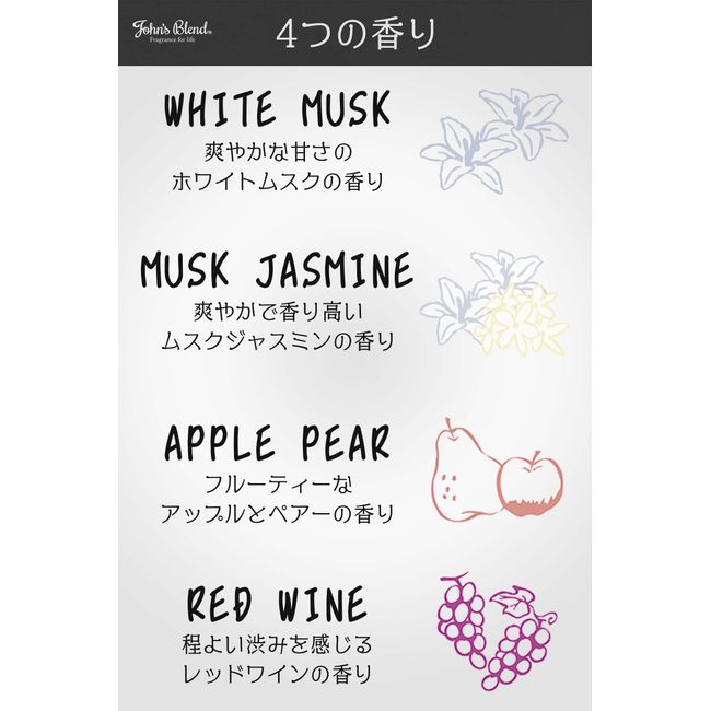 JOHN'S BLEND Fragrance Gel 135g - Musk Jasmine Home & Garden oceanbuy.ca markham toronto free ship USA asian korean skincare