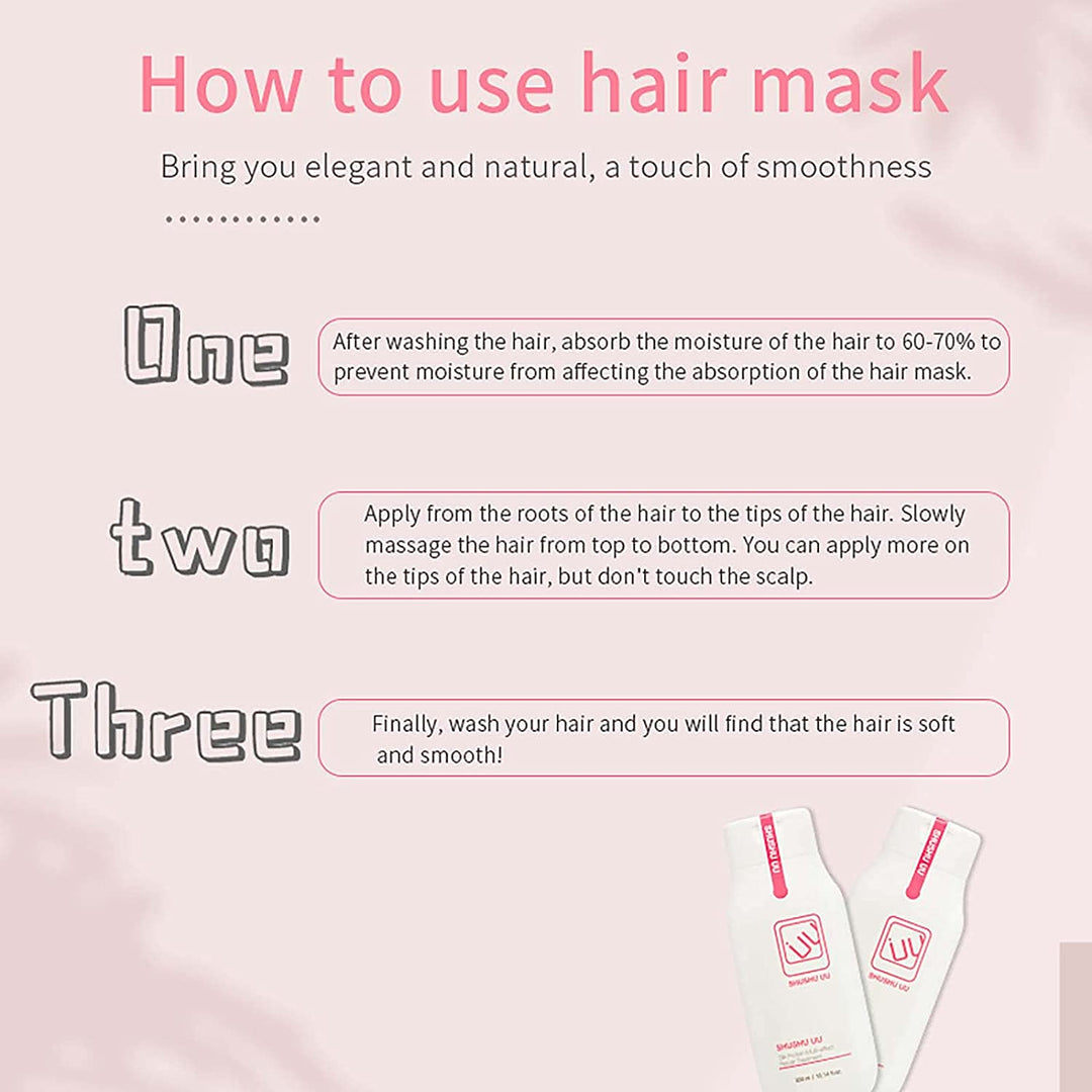 SHUSHU UU Goat Milk Silk Protein Multi - Effect Hair Repair Treatment 300ml Hair Care oceanbuy.ca markham toronto free ship USA asian korean skincare