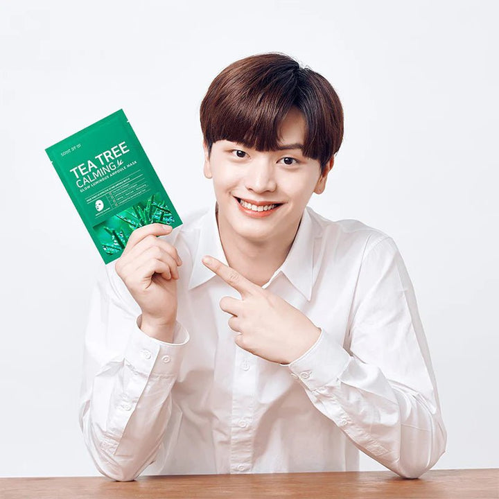 SOME BY MI Tea Tree Calming Glow Luminous Ampoule Mask 1Pcs Health & Beauty oceanbuy.ca markham toronto free ship USA asian korean skincare