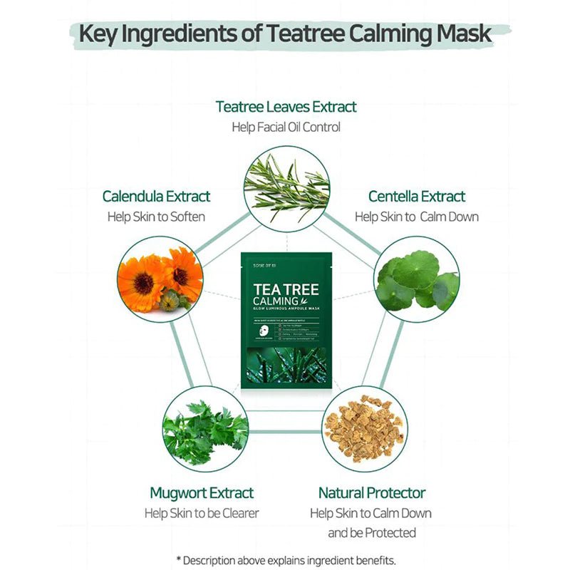 SOME BY MI Tea Tree Calming Glow Luminous Ampoule Mask 1Pcs Health & Beauty oceanbuy.ca markham toronto free ship USA asian korean skincare