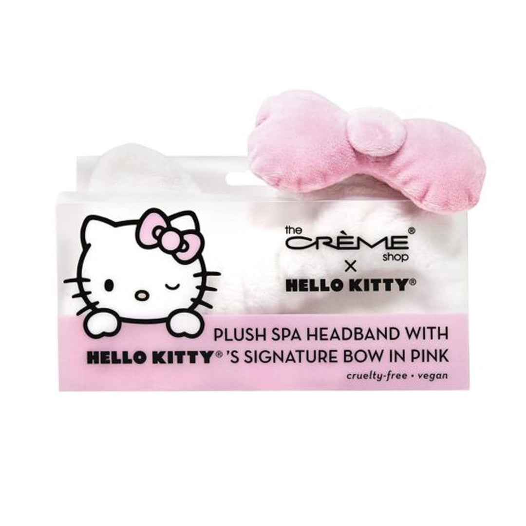 THE CREME SHOP x Hello Kitty© with Signature Bow (Pink) Plush Spa Headband Health & Beauty oceanbuy.ca markham toronto free ship USA asian korean skincare