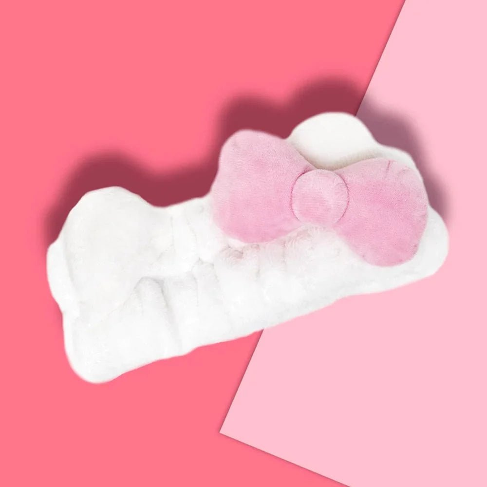 THE CREME SHOP x Hello Kitty© with Signature Bow (Pink) Plush Spa Headband Health & Beauty oceanbuy.ca markham toronto free ship USA asian korean skincare
